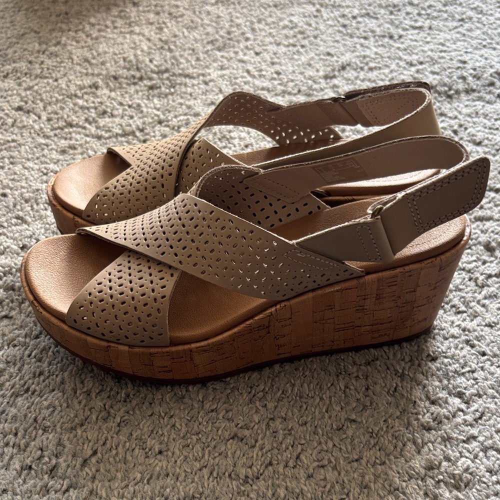 Clarks Wedge Sandals